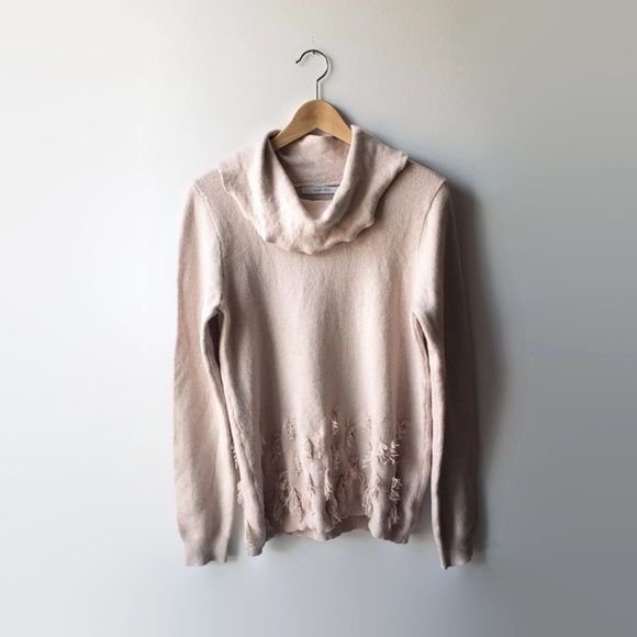 Harper Lane Fringe Cowl Neck Sweater 